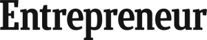 The word Entrepreneur is displayed in large, bold, black serif font on a light gray background.